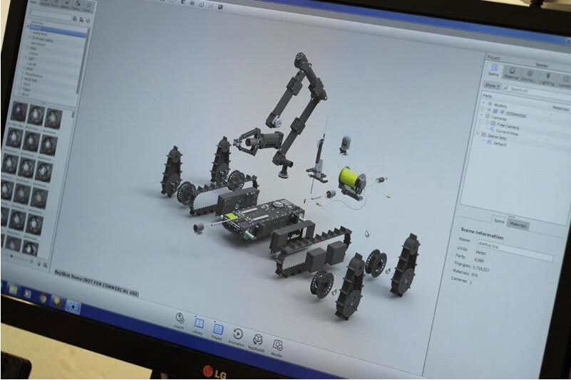 ZEUS Uncrewed Ground Vehicle - exploded view - Defence and Security | The Deltic Group